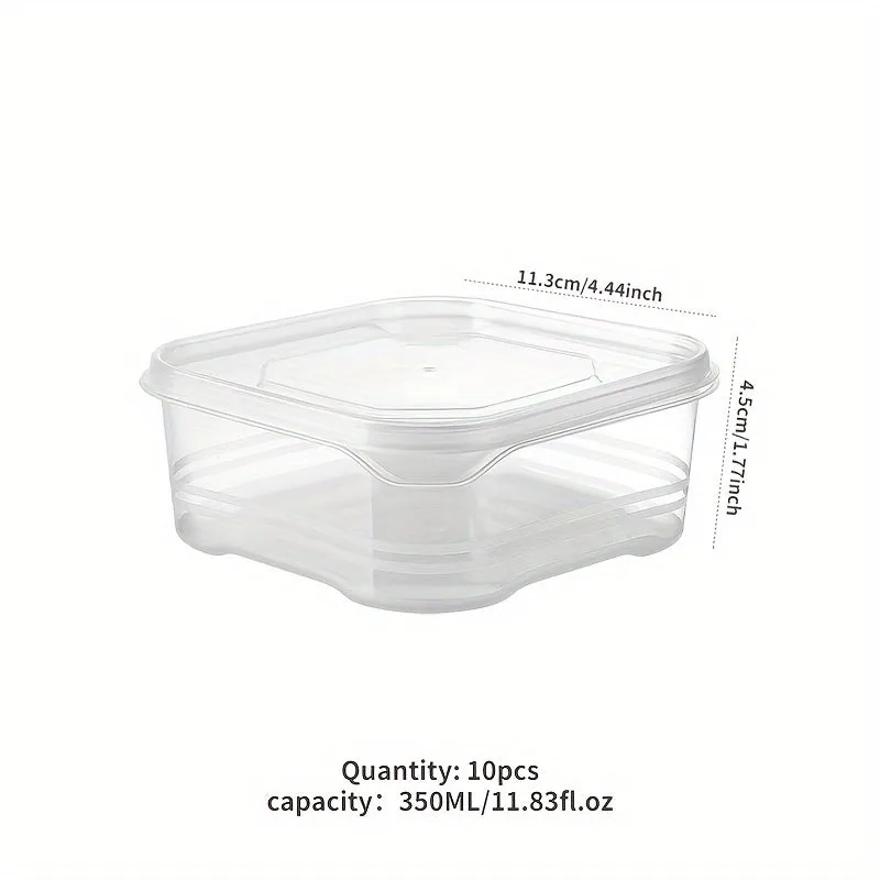 10pcs Food Grade Frozen Storage Box for Refrigerator Organization