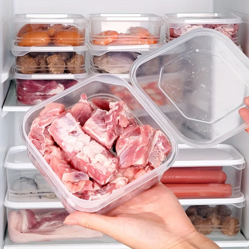 10pcs Food Grade Frozen Storage Box for Refrigerator Organization