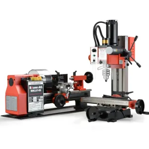400W Mini Metal Lathe and 350W Mill Drill Press Machine Combo