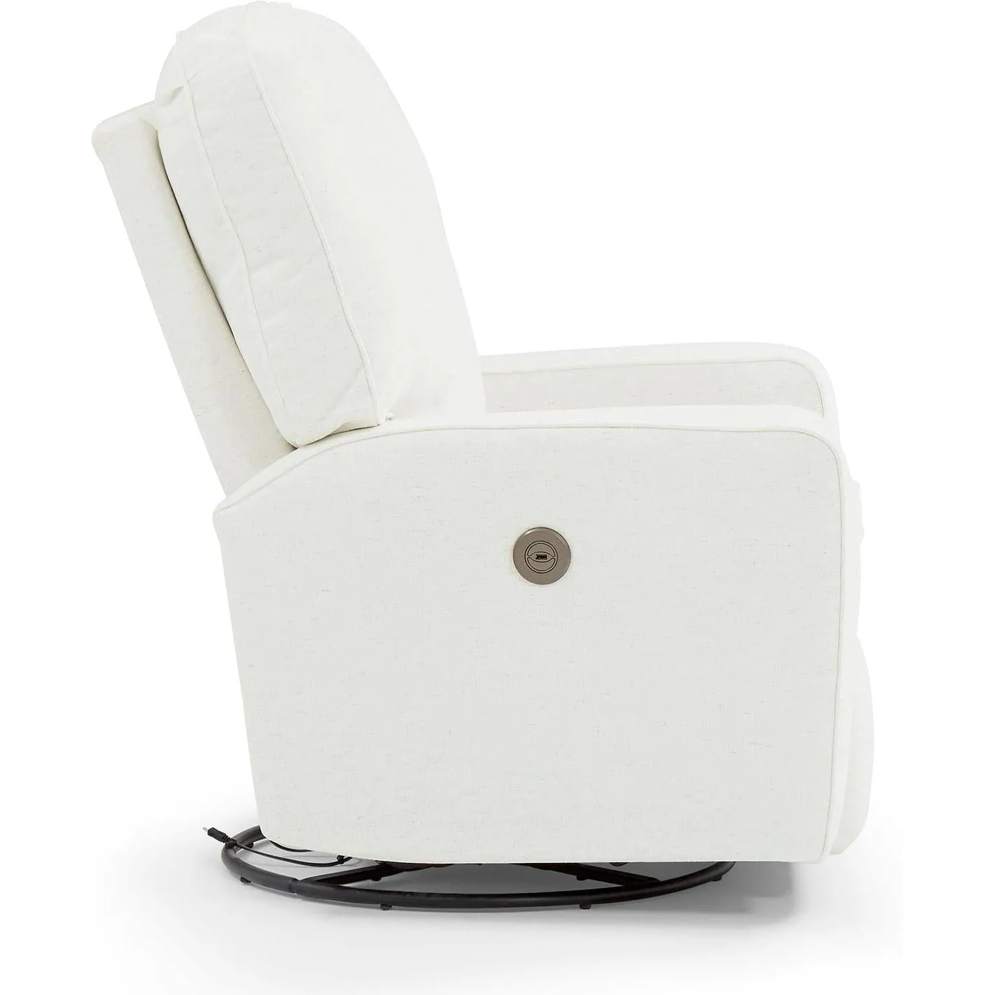 Best Chairs Bailey Swivel Glider Recliner with USB