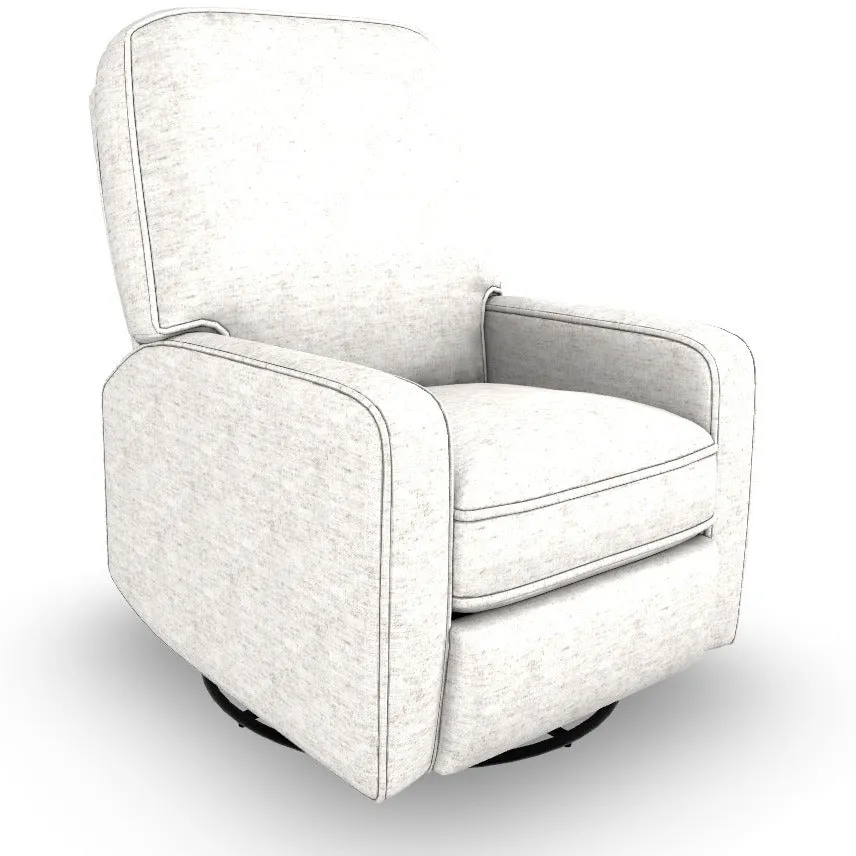 Best Chairs Bailey Swivel Glider Recliner with USB