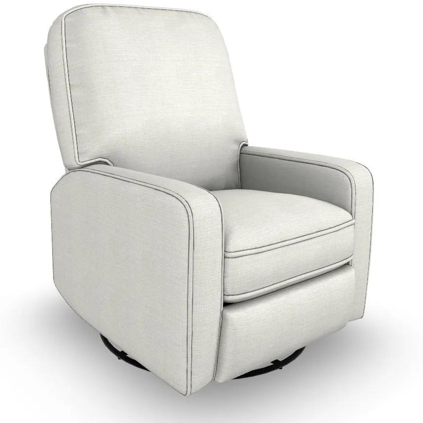 Best Chairs Bailey Swivel Glider Recliner with USB