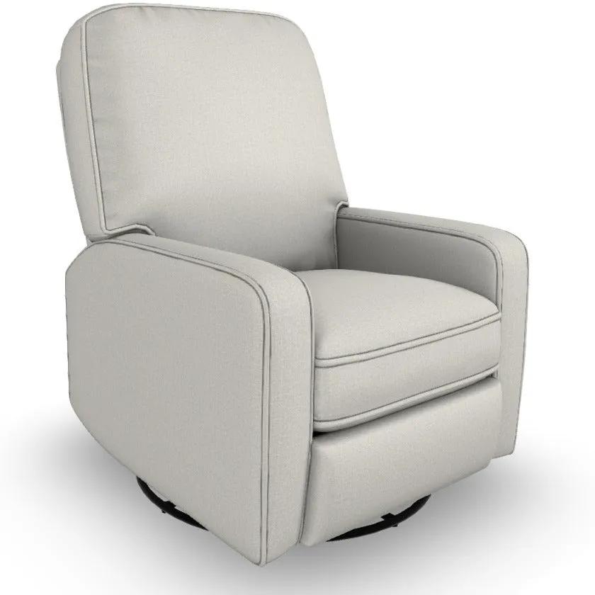 Best Chairs Bailey Swivel Glider Recliner with USB