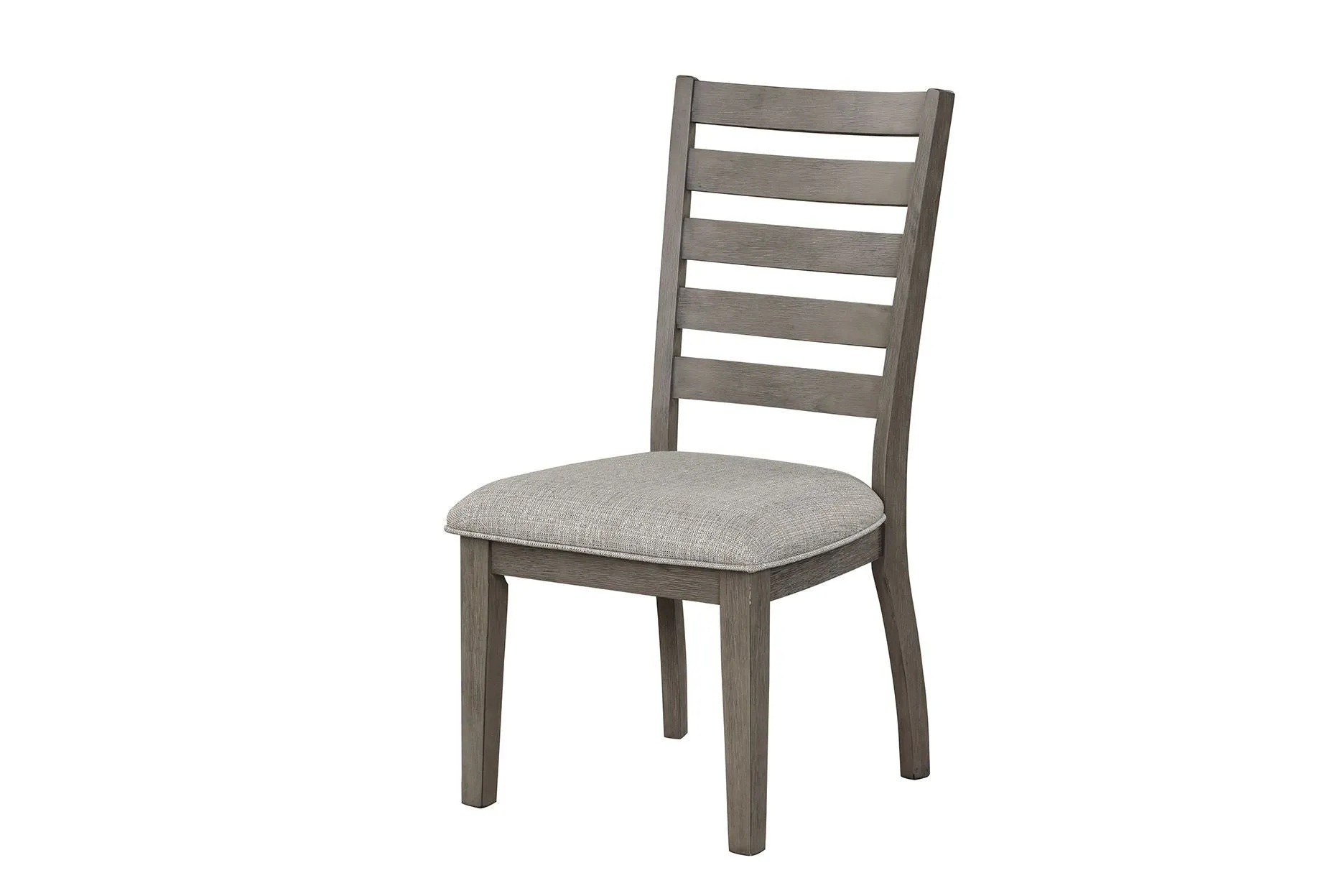 Casual Side Dining Chair With Ladder Back (Set of 2) - Gray by Couch.com