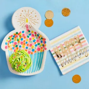 Cupcake Plate & Napkin Set