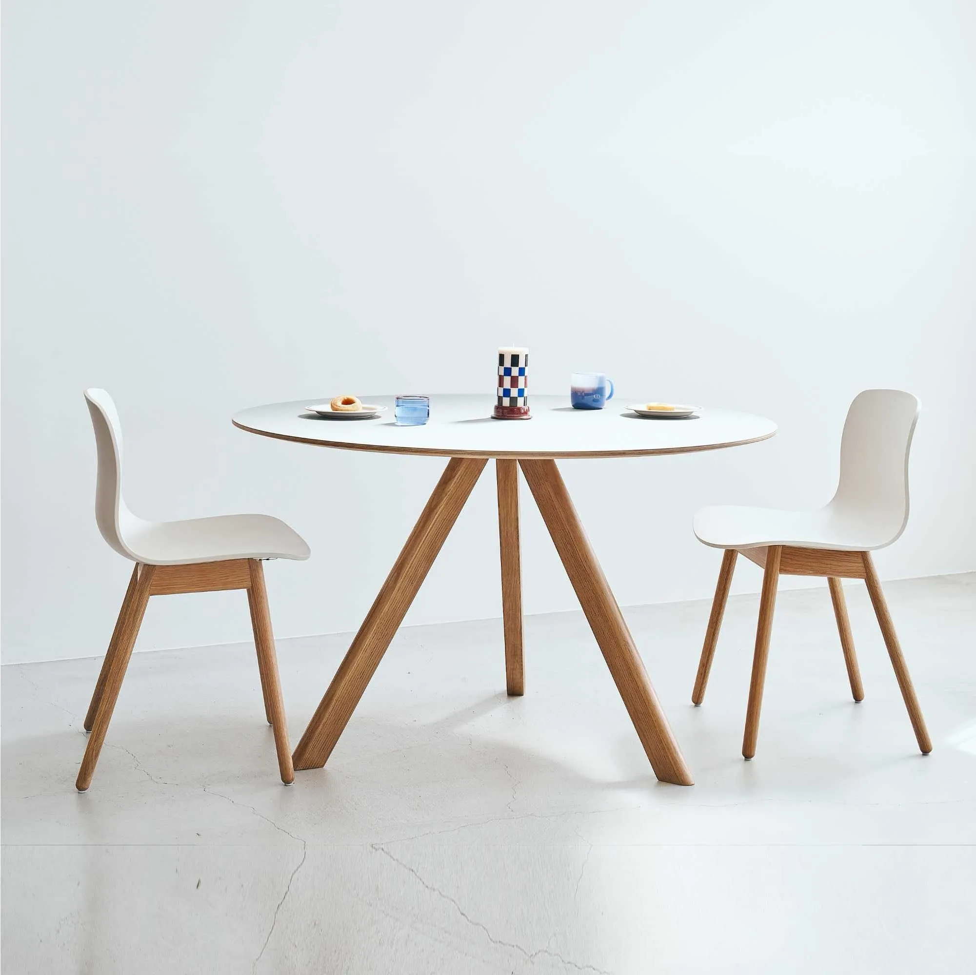 Hay About A Chair AAC12 chair, Melange cream/Oak