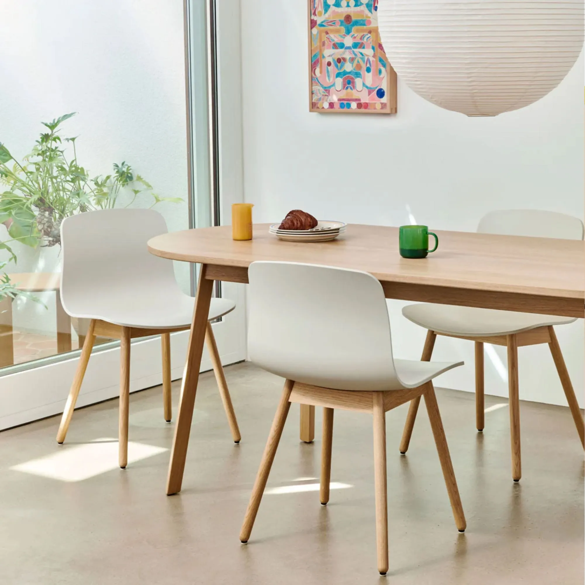 Hay About A Chair AAC12 chair, Melange cream/Oak