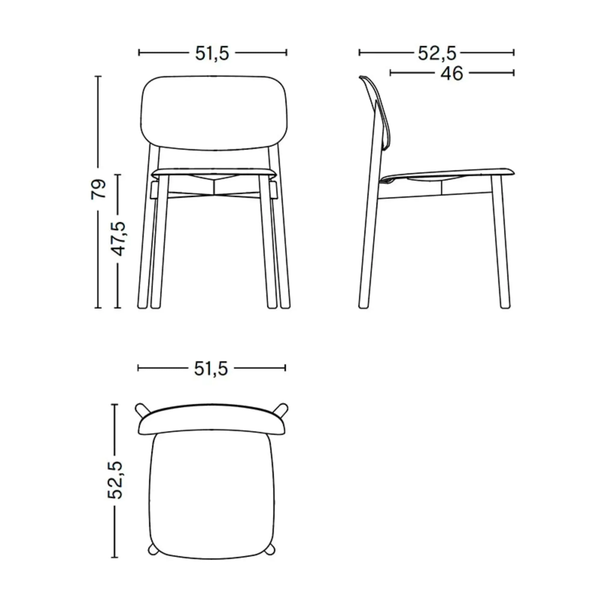 HAY Soft Edge 60 chair, Oak