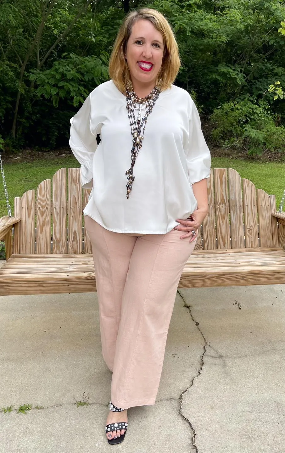 HC Ooh La La Pleated Silk Blouse