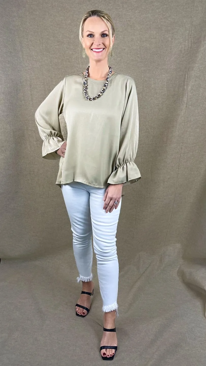 HC Ooh La La Pleated Silk Blouse