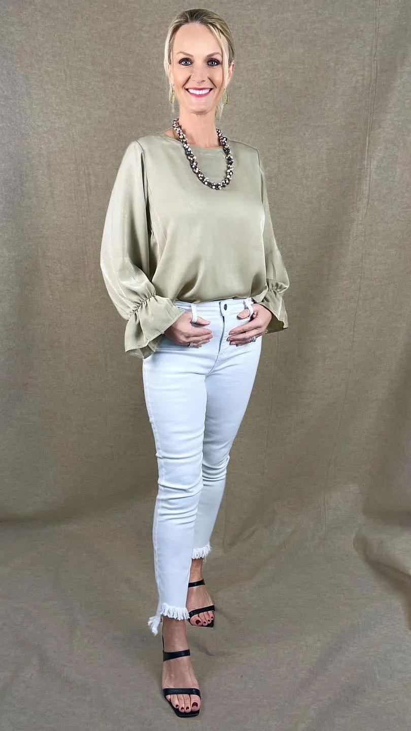 HC Ooh La La Pleated Silk Blouse