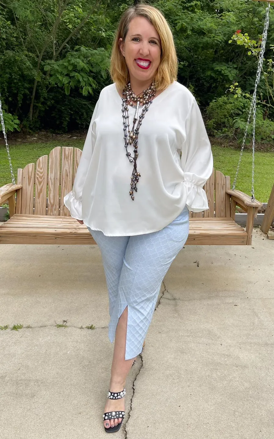 HC Ooh La La Pleated Silk Blouse