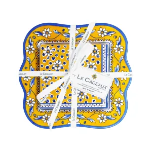Napkin Holder (Melamine) with Cocktail Napkins Gift Set