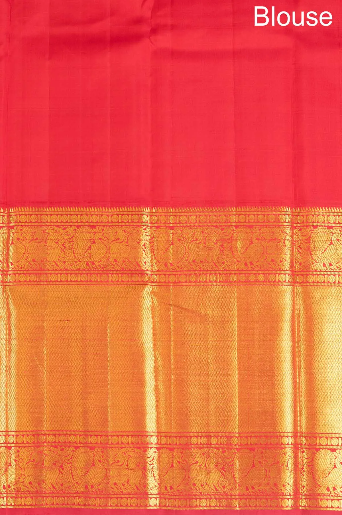 Off White Kanchipuram Silk Saree