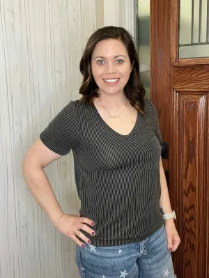 One Way Ribbed Top FINAL SALE