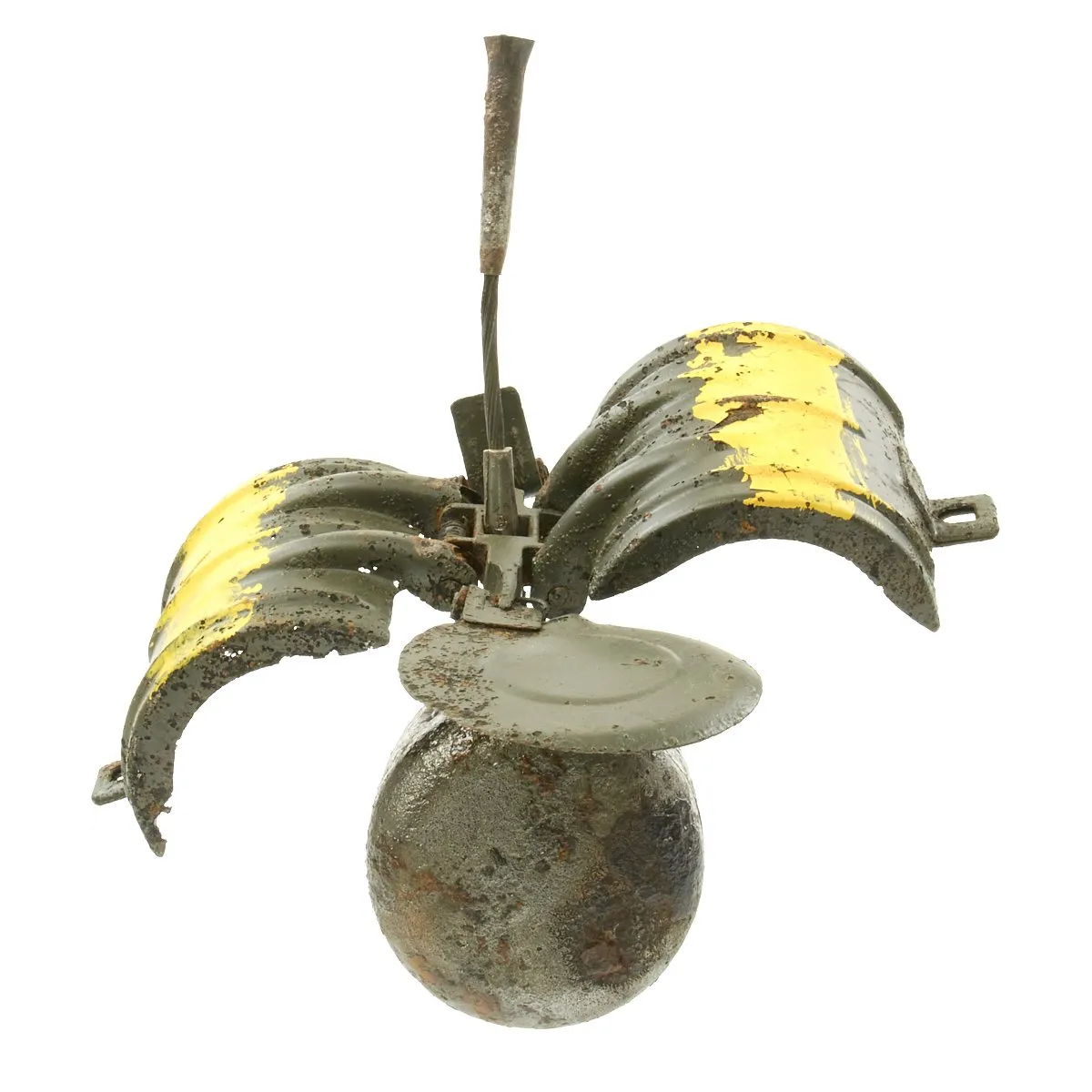 Original German WWII Inert Butterfly Bomb SD-2 Sprengbombe Dickwandig 2 kg - Dated 1941