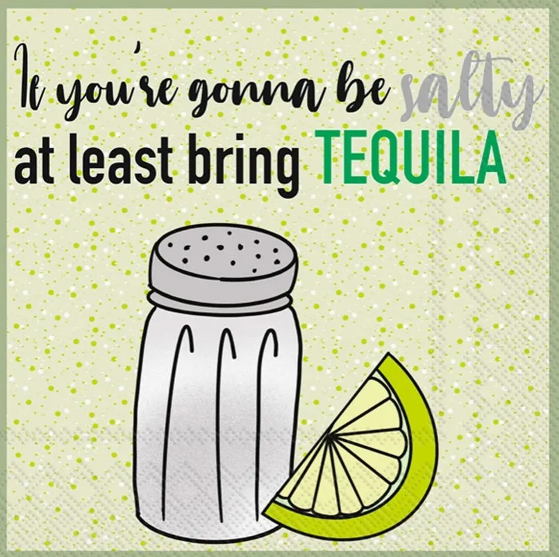 Paper Cocktail Napkin - Bring Tequila
