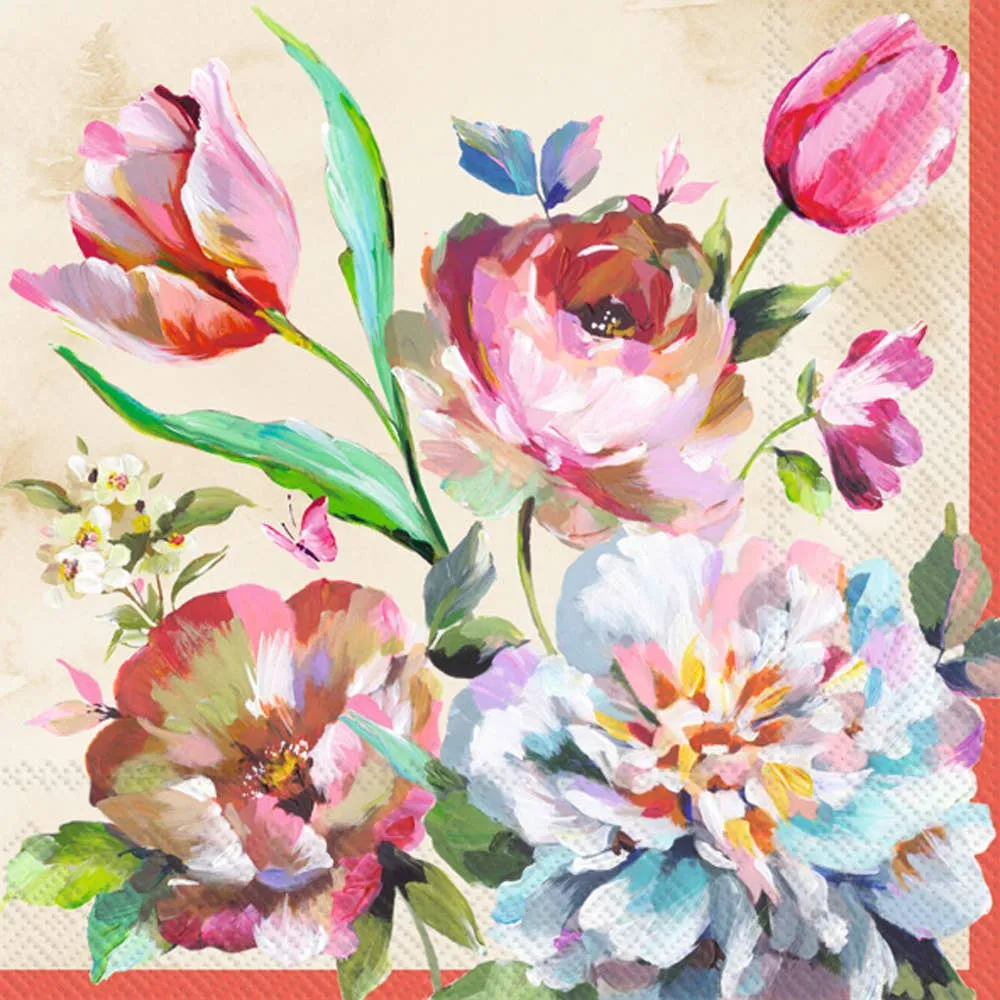 Paper Lunch Napkins Pack of 20 - Lizzy Cream