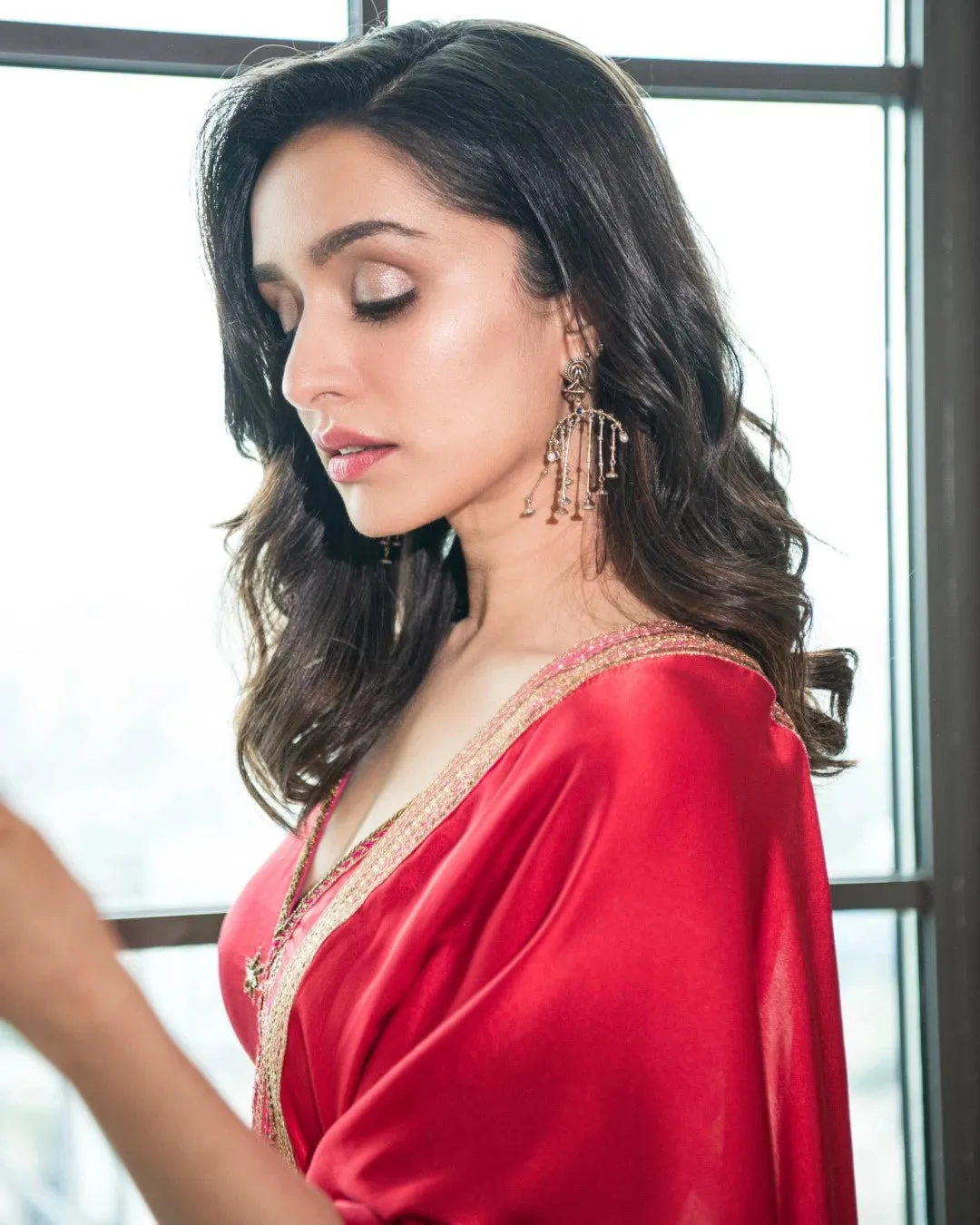 Shraddha Kapoor Red Kurta Set