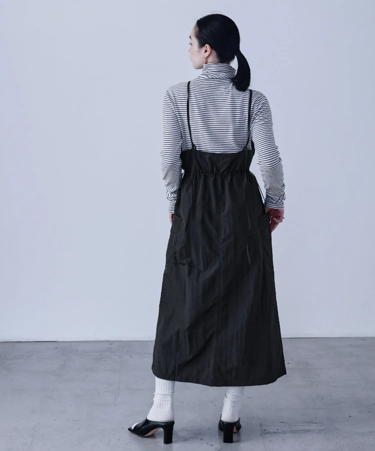 Side Spindle Cargo Jumper Skirt