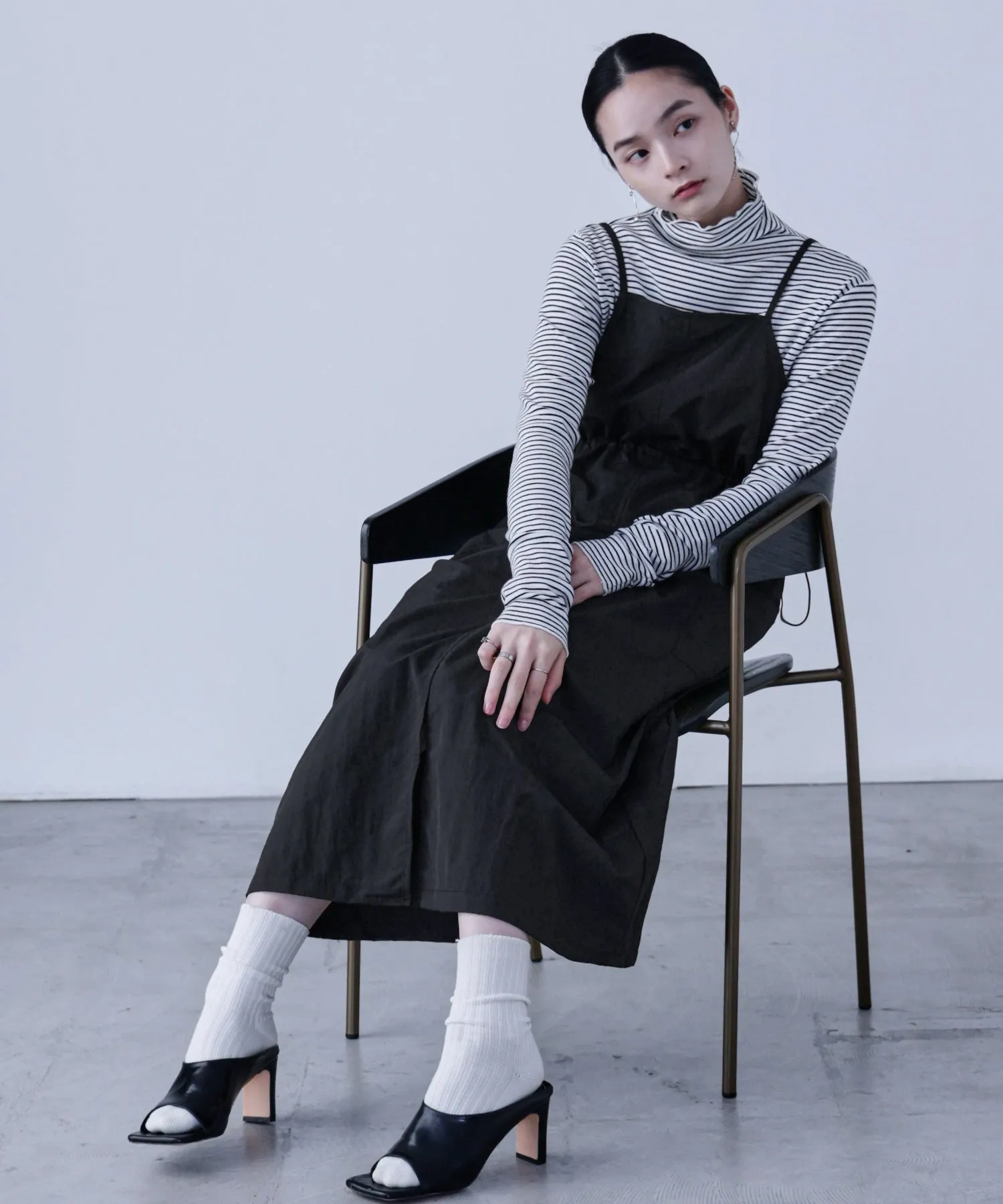 Side Spindle Cargo Jumper Skirt