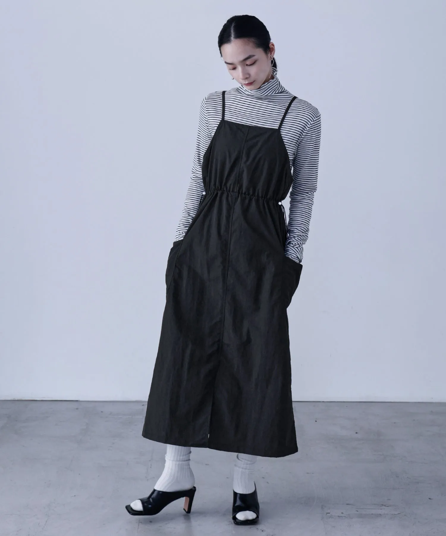 Side Spindle Cargo Jumper Skirt