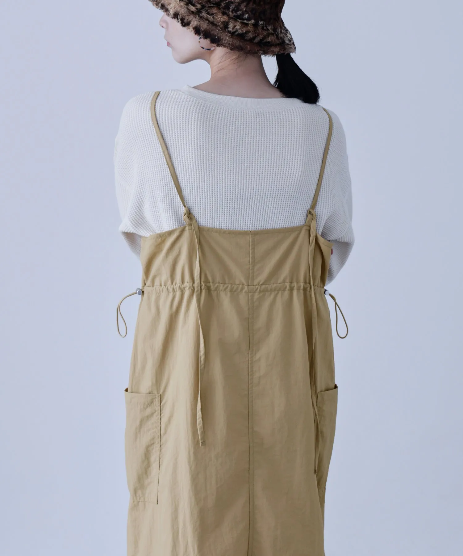 Side Spindle Cargo Jumper Skirt