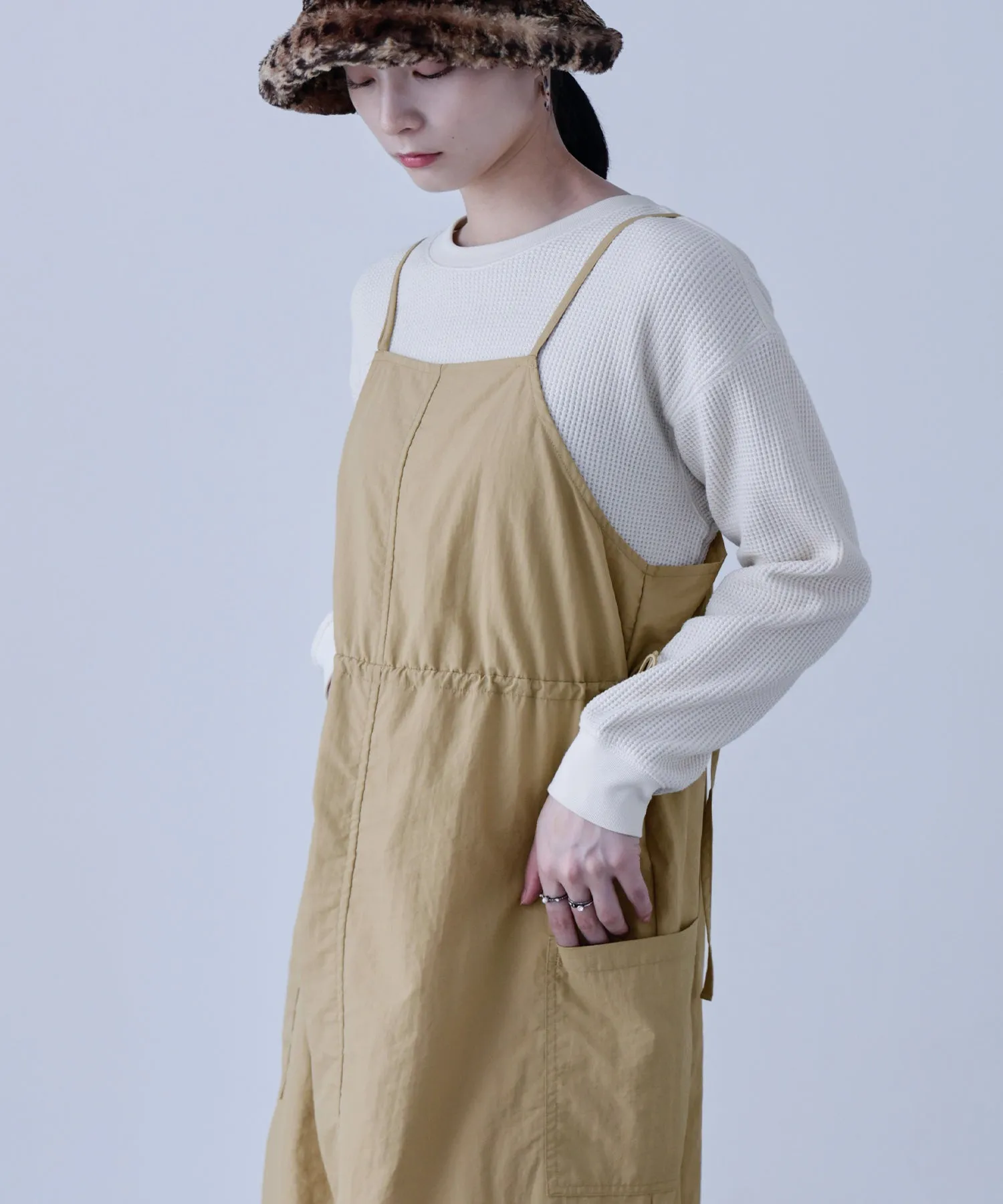 Side Spindle Cargo Jumper Skirt