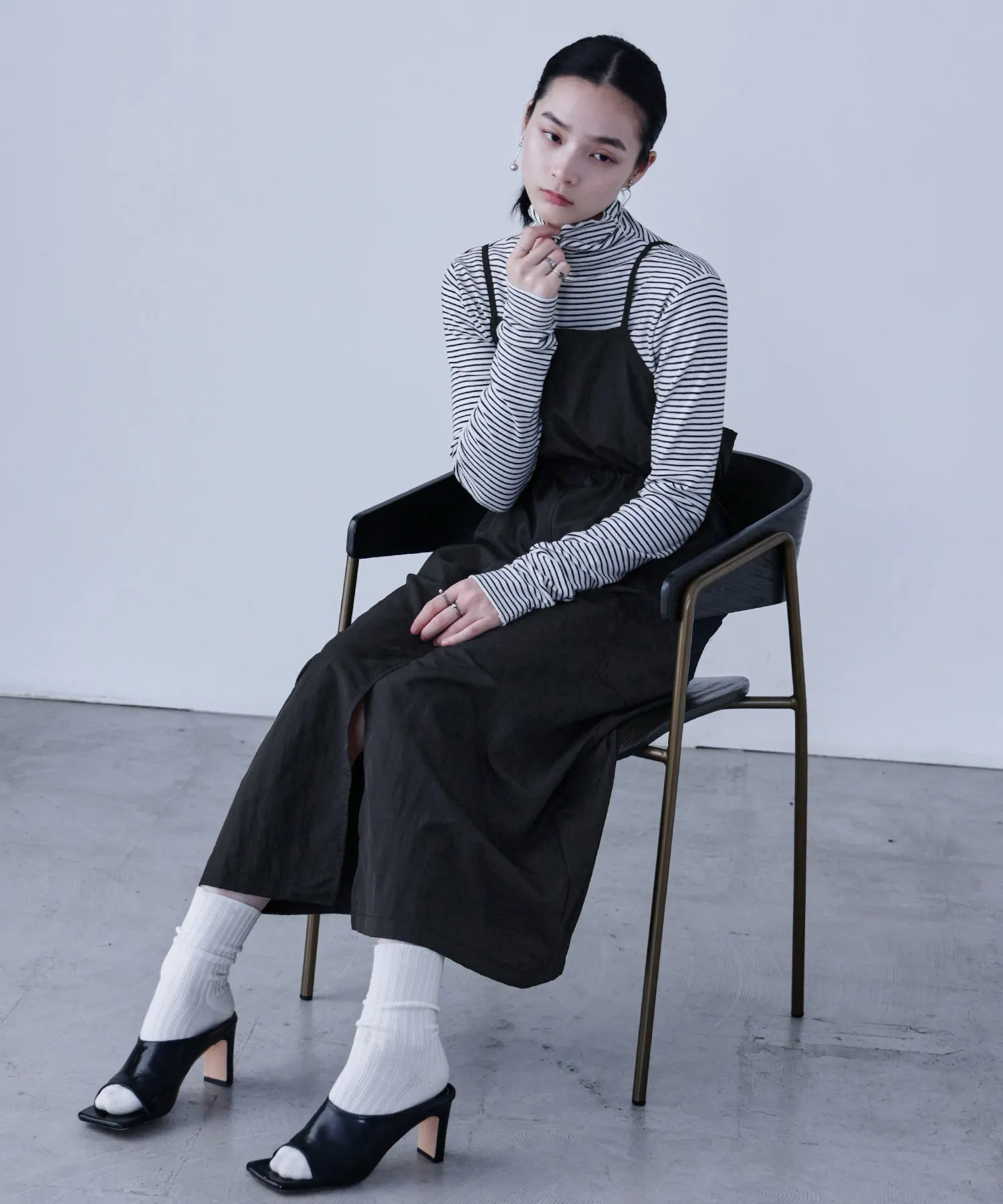 Side Spindle Cargo Jumper Skirt