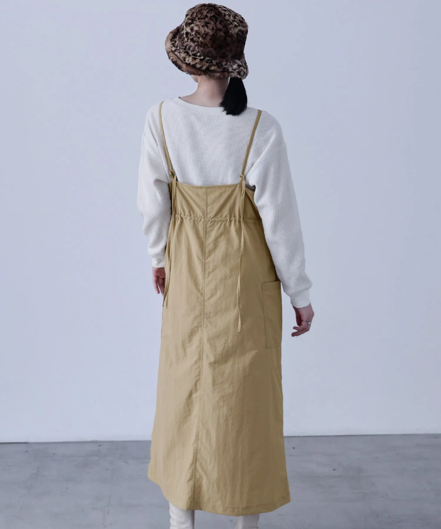 Side Spindle Cargo Jumper Skirt