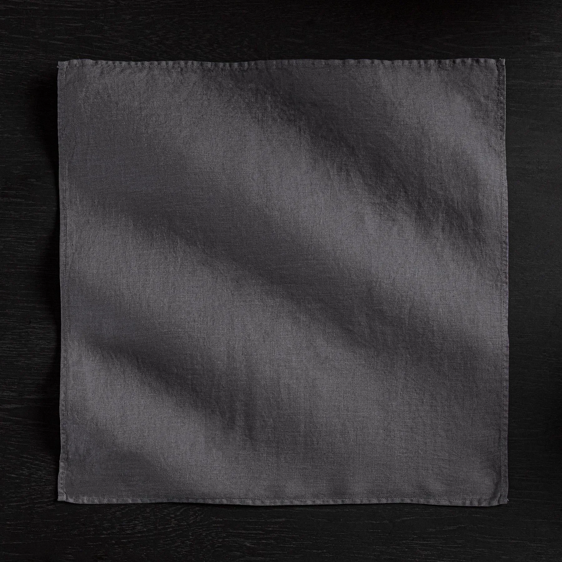 Solid Linen Table Napkin - Titan