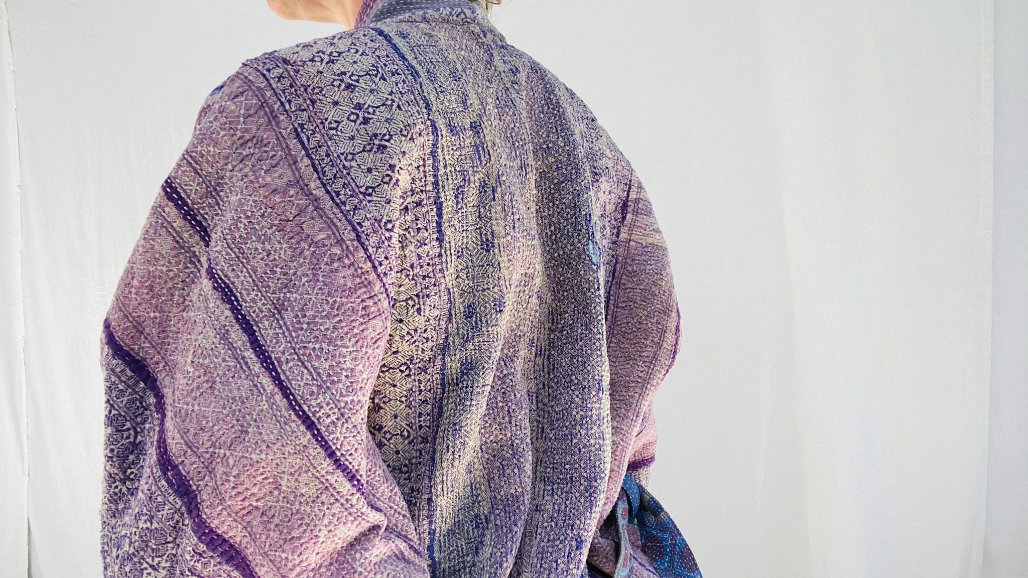 Vintage Kantha Wrap Jacket. 0077