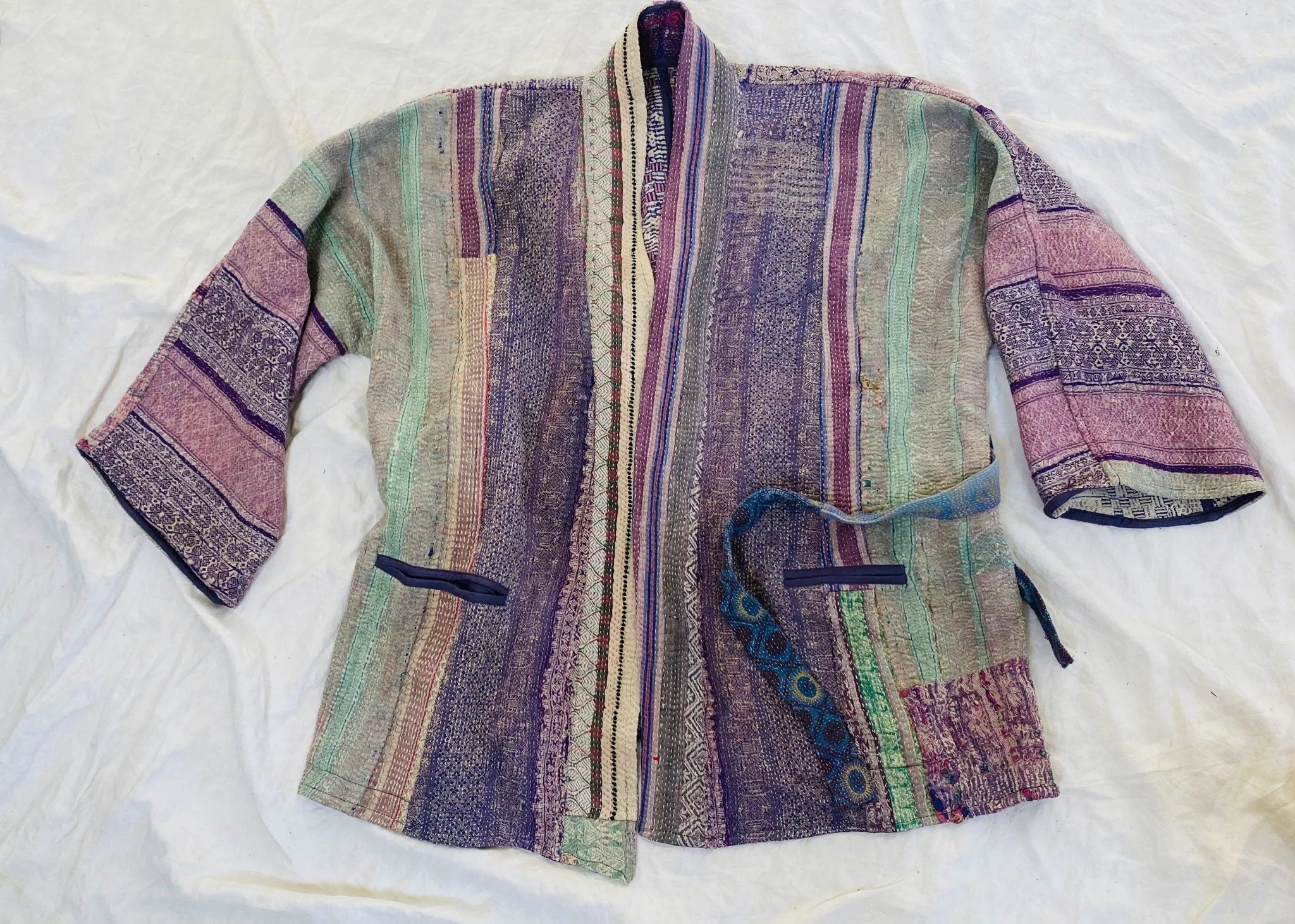 Vintage Kantha Wrap Jacket. 0077