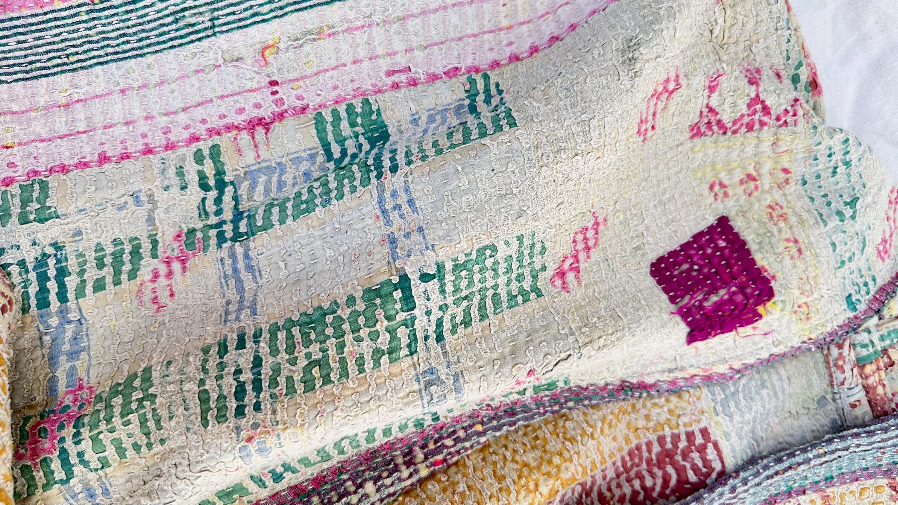 Vintage Kantha Wrap Jacket. 0564