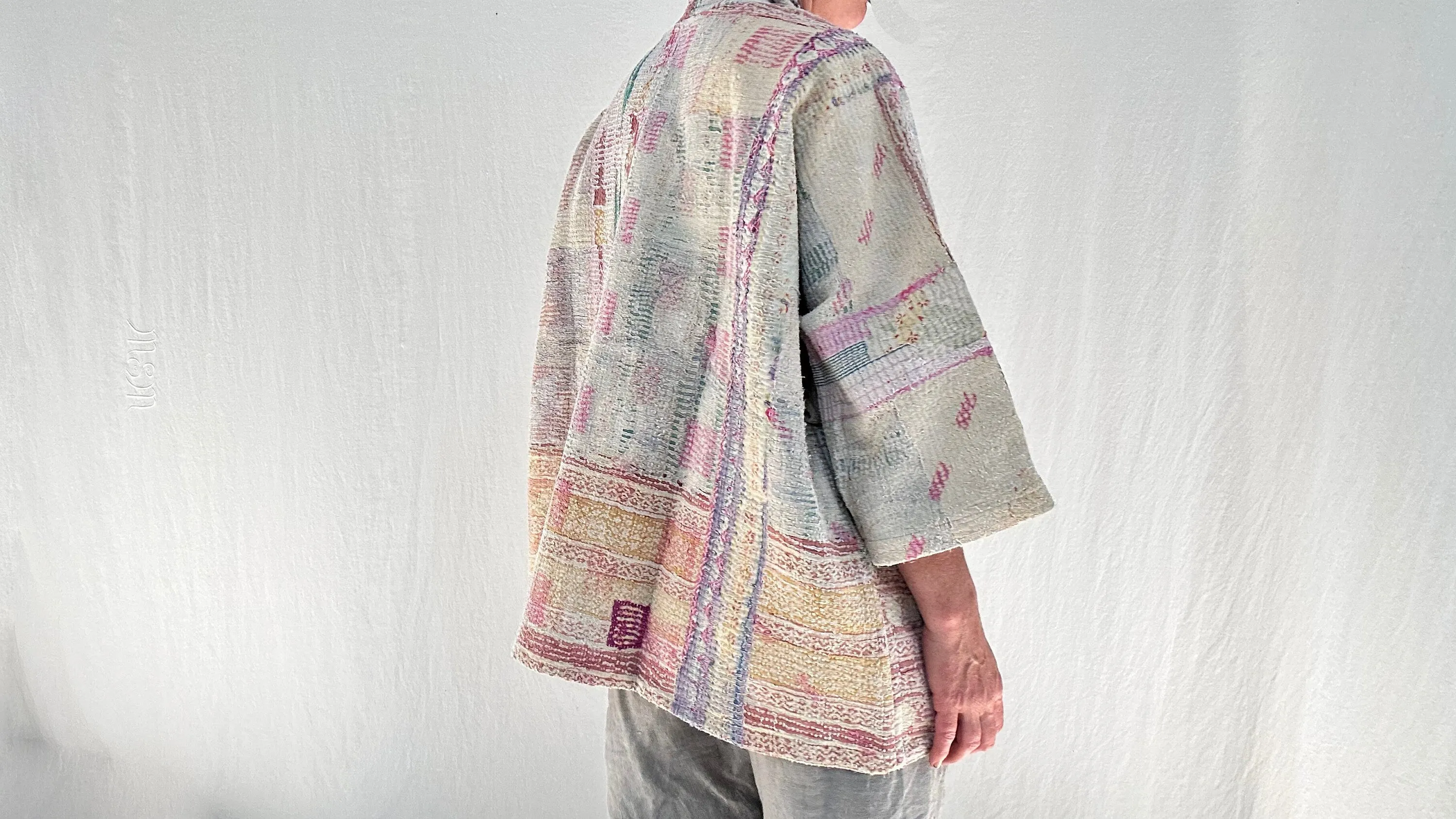 Vintage Kantha Wrap Jacket. 0564
