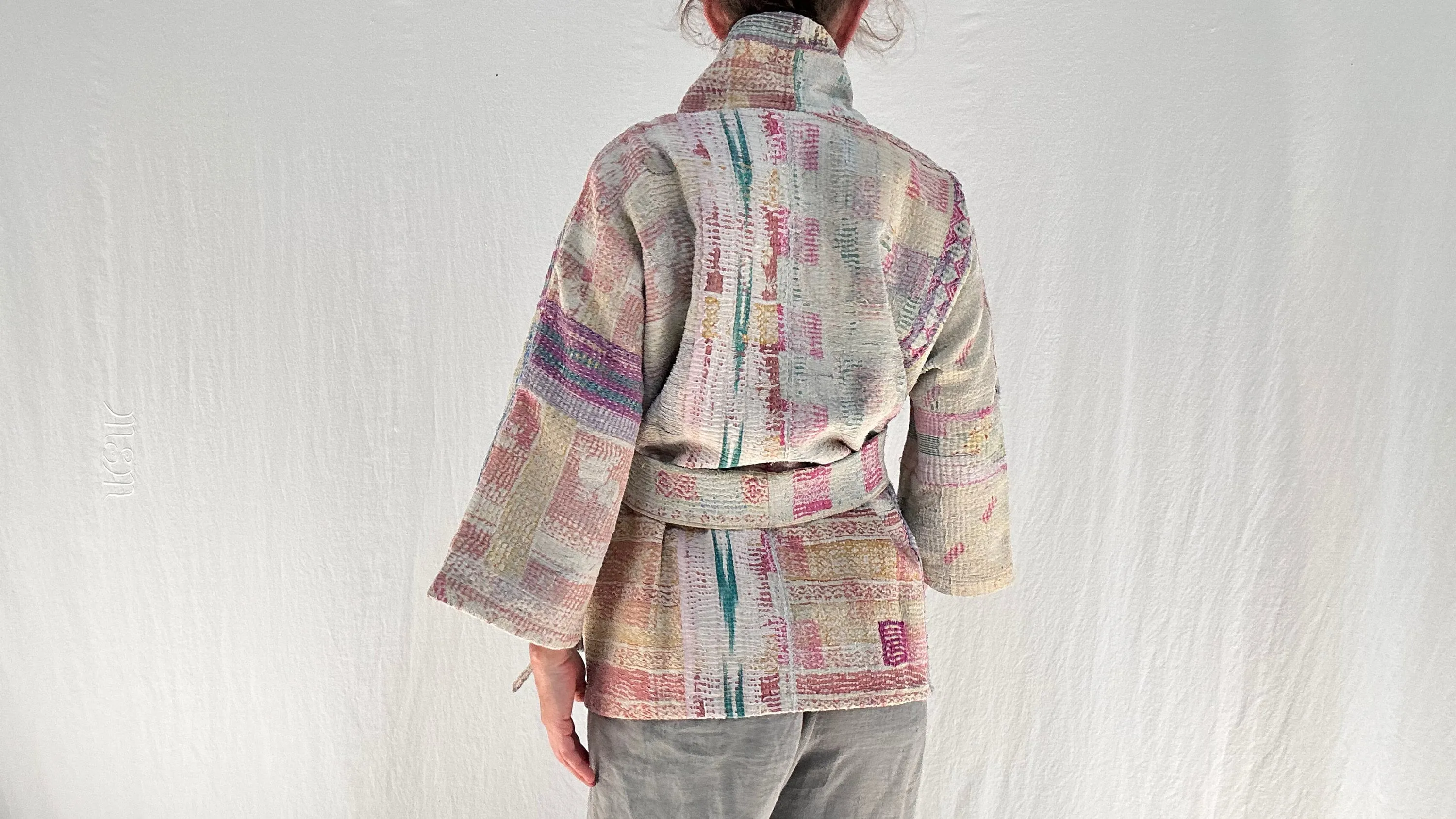 Vintage Kantha Wrap Jacket. 0564