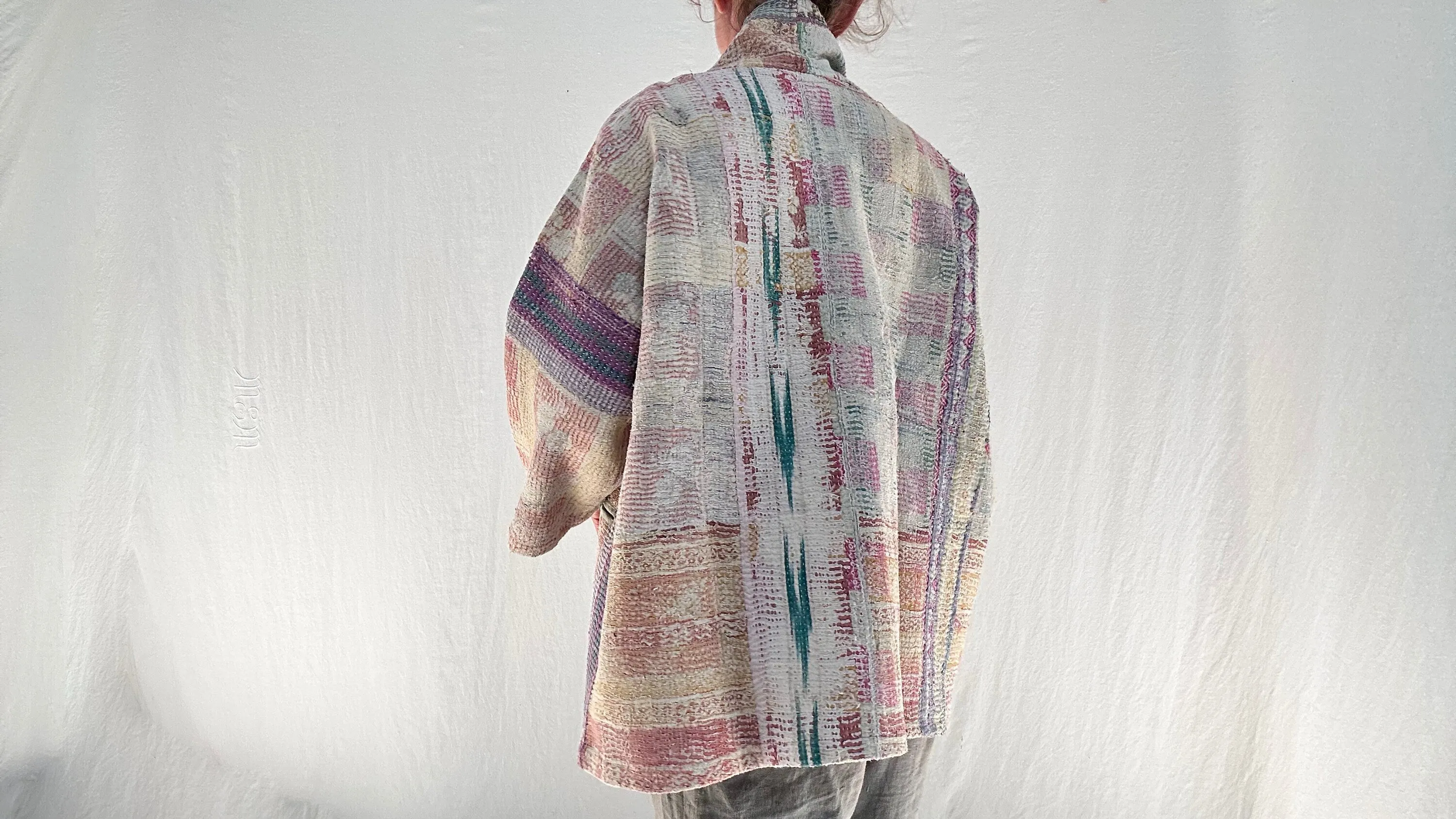 Vintage Kantha Wrap Jacket. 0564