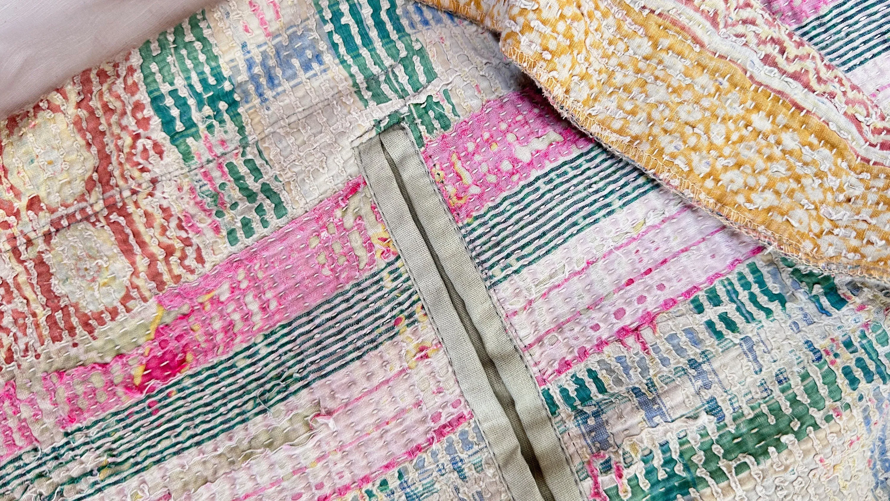 Vintage Kantha Wrap Jacket. 0564