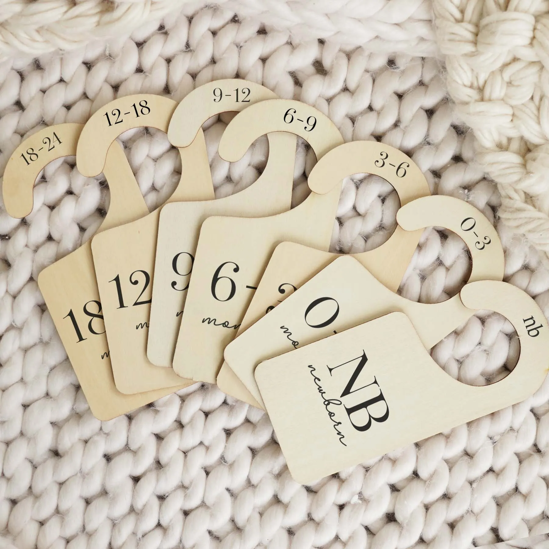 Wooden Nursery Closet Dividers | Classic